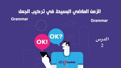 الزمن الماضي البسيط في تركيب الجمل Grammar