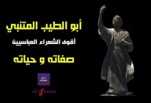 أبو الطيب المتنبي قوة كلمته وصفاته